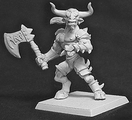 Reaper Miniatures Minotaur, Mercenaries Monster #14007 Mercenary Unpainted Mini