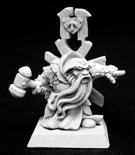 Reaper Miniatures Ivar, Dwarf Priest 14039 Dwarves Unpainted RPG D&D Mini Figure