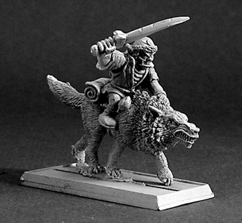 Reaper Miniatures Goblin Beast Rider, Reven Adept 14189 Reven Unpainted Metal