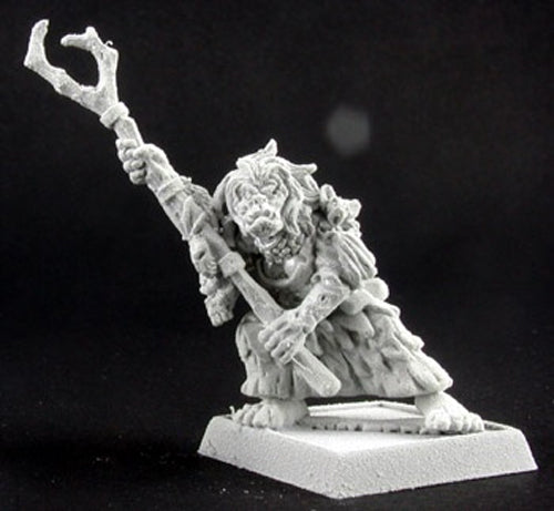 Reaper Miniatures Greka, Reven Solo #14196 Warlord, Reven Unpainted RPG D&D Mini