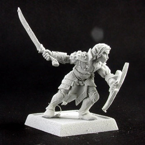 Reaper Miniatures Meridh, Elven Sergeant #14217 Elves Unpainted RPG Mini Figure
