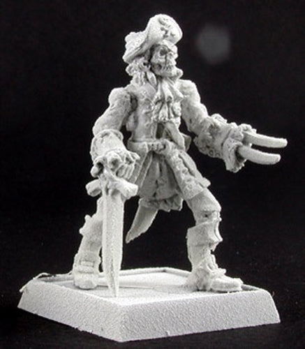 Reaper Miniatures Baron LeBone, Razig Captain #14218 Razig Unpainted D&D Mini