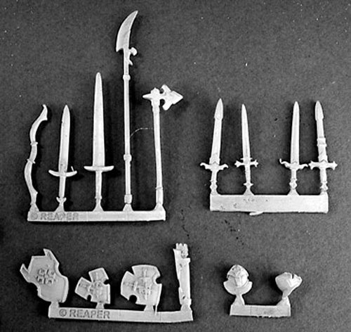 Reaper Miniatures Crusader Weapons (15) #14261 Crusaders Unpainted RPG D&D Mini
