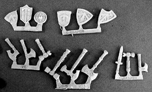 Reaper Miniatures Dwarven Weapons (15) #14263 Dwarves Unpainted RPG Mini Figure