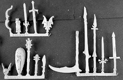 Reaper Miniatures Necropolis Weapons (15) #14295 Necropolis Unpainted D&D Mini