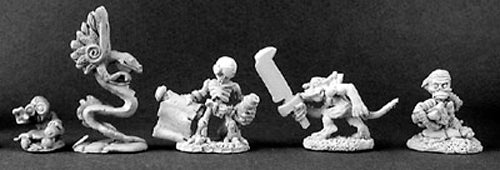 Reaper Miniatures Warlord Familiars III (5) #14296 Warlord Unpainted Mini Figure