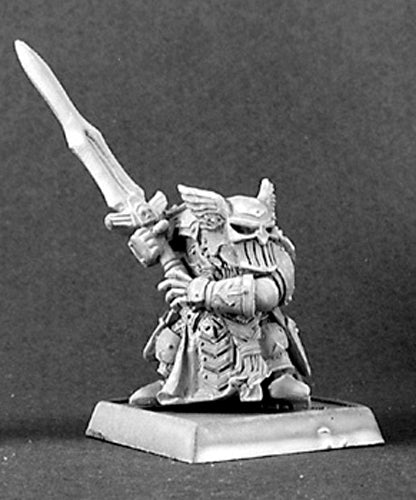 Reaper Miniatures Logrim, Dwarf Captain #14304 Dwarves Unpainted RPG Mini Figure