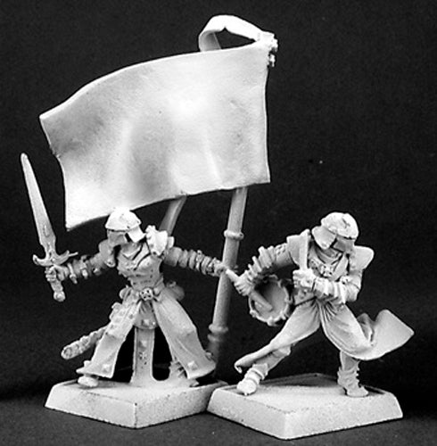 Reaper Miniatures Standard & Musician, Overlords #14310 Overlords Unpainted Mini