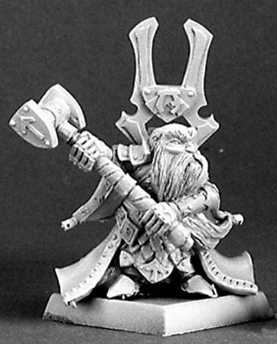 Reaper Miniatures Herryk Aesir, Dwarf Warlord #14324 Dwarves Unpainted D&D Mini