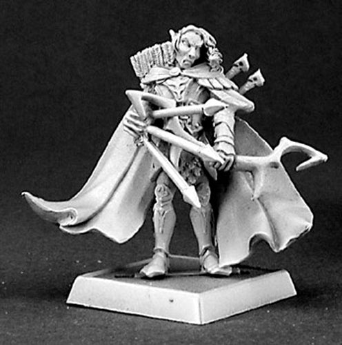 Reaper Miniatures Eawod Silverrain, Elf Warlord #14334 Wood Elves Unpainted Mini