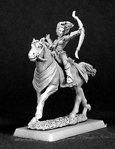 Volendria, Mounted Female Archer #14375 Sisters Of The Blade Unpainted