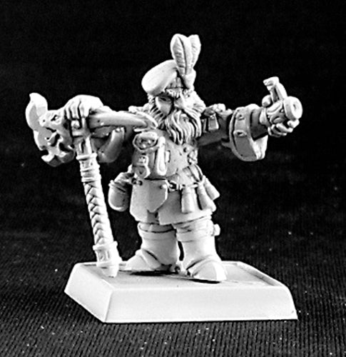 Reaper Miniatures Dwarven Miner Sgt #14406 Dwarves Unpainted RPG D&D Mini Figure