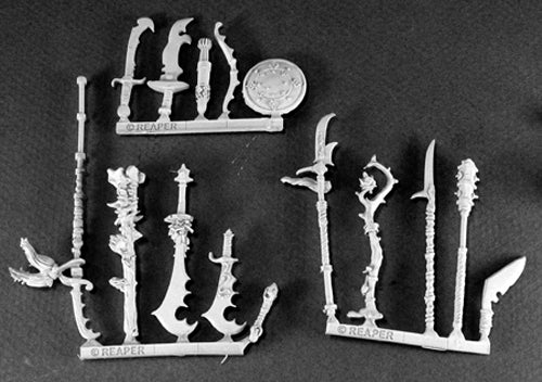 Reaper Miniatures Reptus Weapons (15) 14449 Reptus Unpainted RPG D&D Mini Figure
