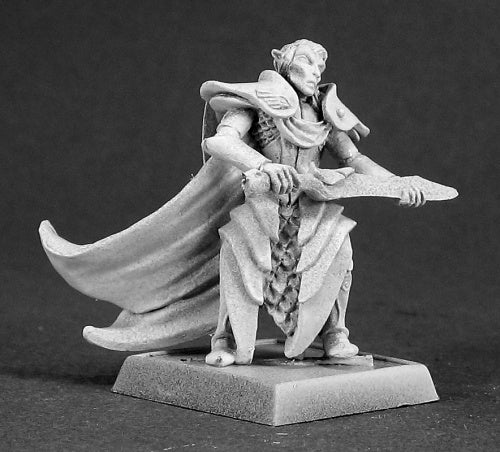 Reaper Miniatures Ellithin Graysteel, Royal Elf Hero #14468 Elves Unpainted Mini