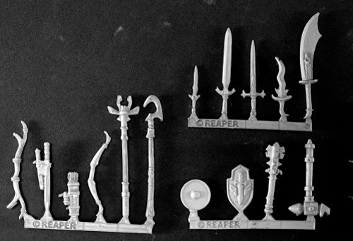 Reaper Miniatures Mercenary Weapons Pack (15) #14522 Mercenary Unpainted Mini