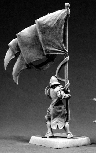 Reaper Miniatures Crusader Standard Bearer #14523 Warlord Unpainted RPG D&D Mini