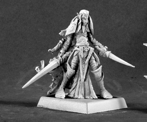 Reaper Miniatures Dark Elf Warrior 14570 Darkreach Unpainted RPG D&D Mini Figure
