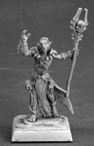 Reaper Miniatures Nanuranidd, Dark Elf Sorcerer #14635 Warlord Unpainted Mini