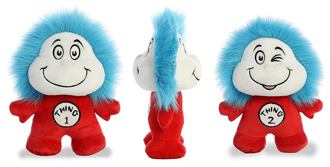 8.5" Thing 1 & Thing 2 Double Sided Dood Plushie Aurora Licensed Stuffed Plush
