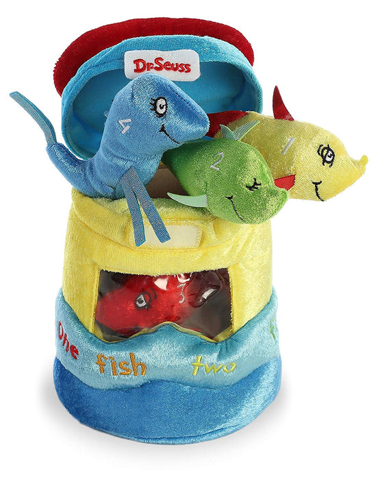 8" Dr. Seuss Fish Playset - One Fish Two Fish Red Fish Blue Fish