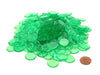 Pack of 250 Transparent Green Extra Thick 3/4" 19mm Sorting Chips