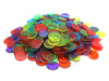 Pack of 300 6 Assorted Colors Extra Thick 3/4" 19mm Sorting Chips