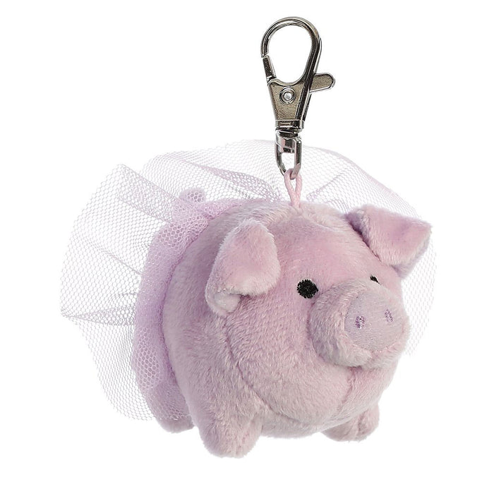 3.5" Aurora World Blush & Glitter Plush - Tulip Piggle Clip-On