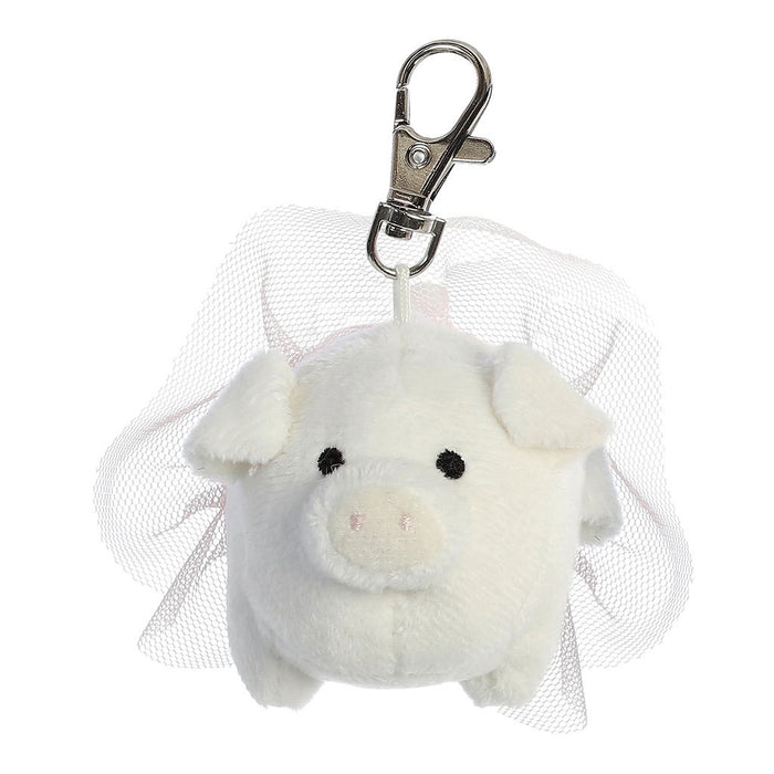 3.5" Aurora World Blush & Glitter Plush - Fleur Piggle Clip-On