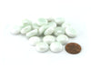 Pack of 20 White Colored Glass Life Stones Counters