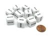 Pack of 10 16mm Educational Math Weights Dice - ounce pounds tons