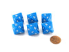 Pack of 6 D16 Koplow Games 16 Sided 20mm Opaque Dice - Blue