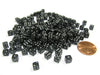 200 5mm .197 Inch Six Sided D6 Die Small Tiny Mini Miniature Black Dice