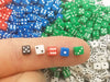 1000 Six Sided D6 5mm .197 Inch Die Small Tiny Mini Miniature MultiColored Dice