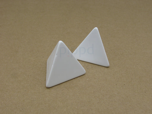Pack of 2 Jumbo 27mm Blank Four-Sided D4 RPG Dice - White