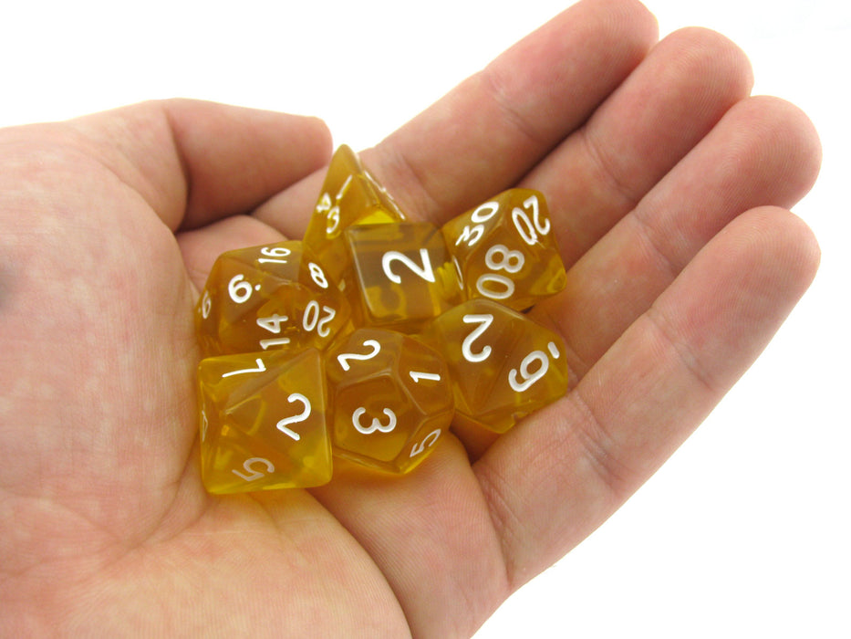 Reaper Miniatures Lucky Pizza Dungeon Dice - Clear Yellow