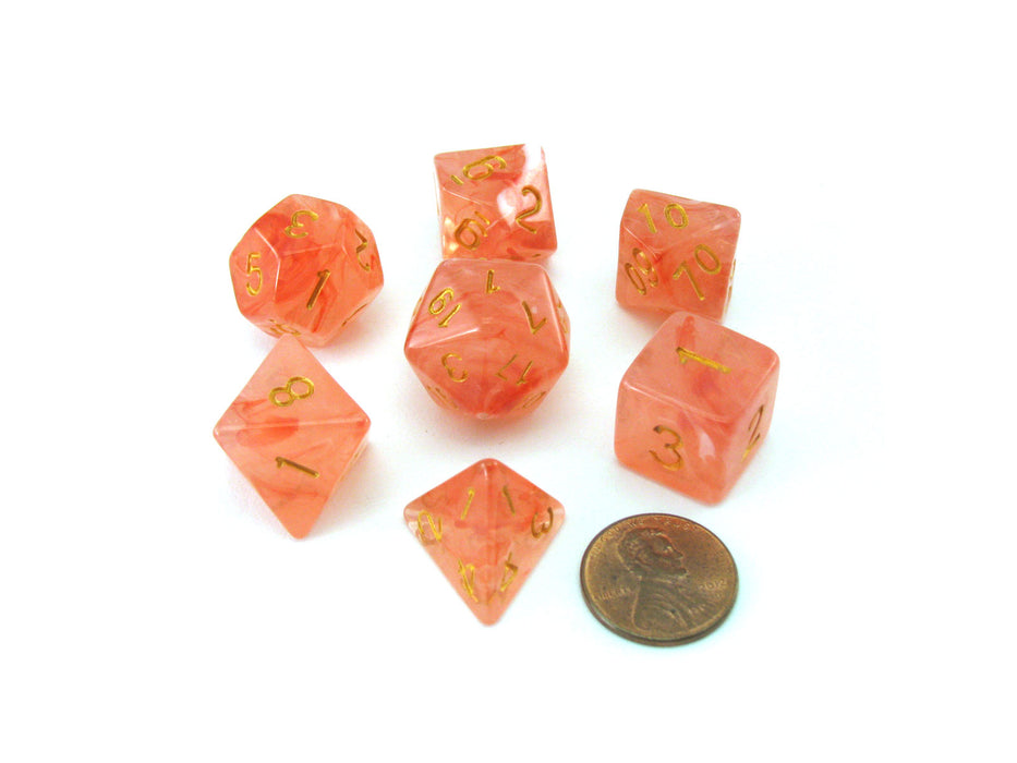 Reaper Miniatures Lucky Pizza Dungeon Dice - Gem Red