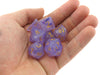 Reaper Miniatures Lucky Pizza Dungeon Dice - Gem Purple