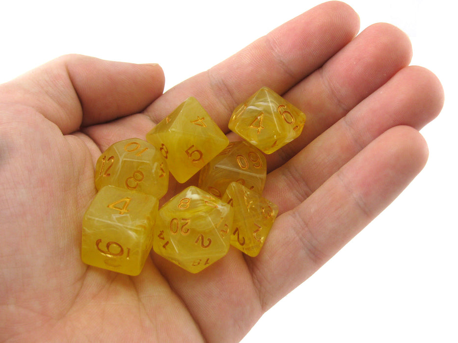 Reaper Miniatures Lucky Pizza Dungeon Dice - Gem Yellow