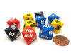 Set of 10 Compass Cardinal Direction D8 Dice - Assortment of Colors
