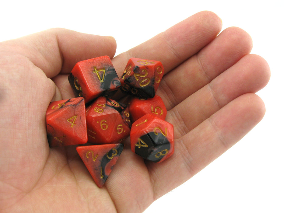 Reaper Miniatures Dual Pizza Dungeon Dice - Red & Black