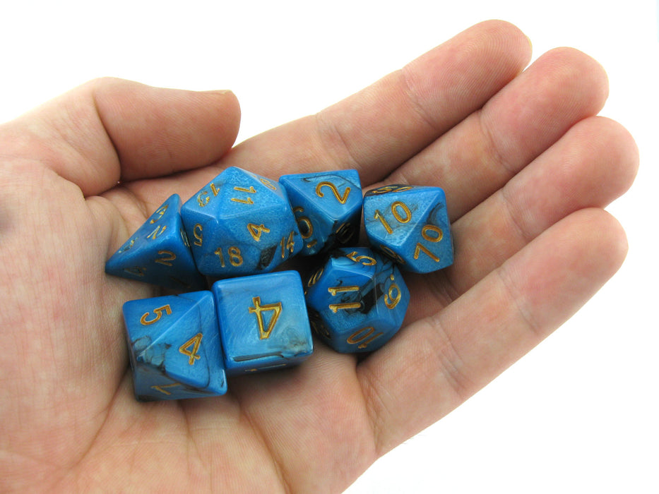 Reaper Miniatures Dual Pizza Dungeon Dice - Blue & Black