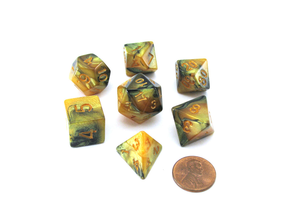 Reaper Miniatures Dual Pizza Dungeon Dice - Yellow & Black