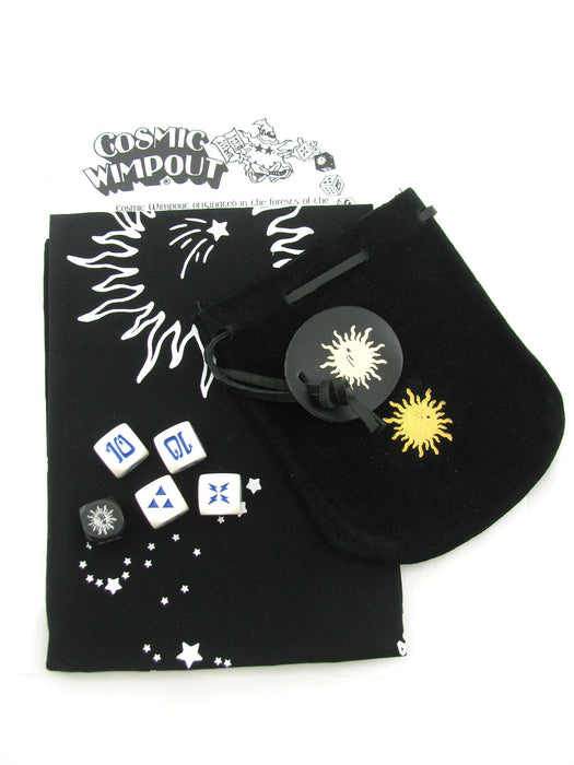 Cosmic Wimpout Deluxe Travel Dice Game - Black