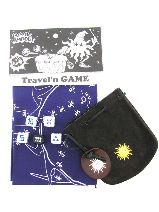 Cosmic Wimpout Deluxe Travel Dice Game - Purple