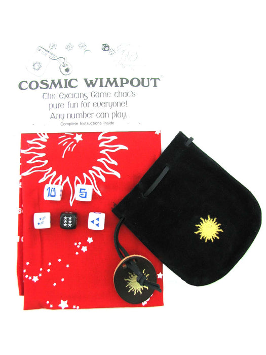 Cosmic Wimpout Deluxe Travel Dice Game - Red