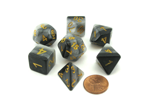 Polyhedral 7-Piece Layered Dice Set - Dusk