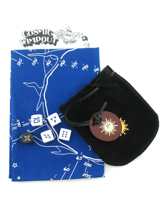 Cosmic Wimpout Deluxe Travel Dice Game - Blue