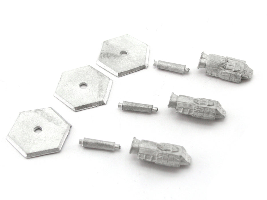 Battletech Hamilcar Assault Dropship (3 Small Figures) #20-190 Unpainted Metal