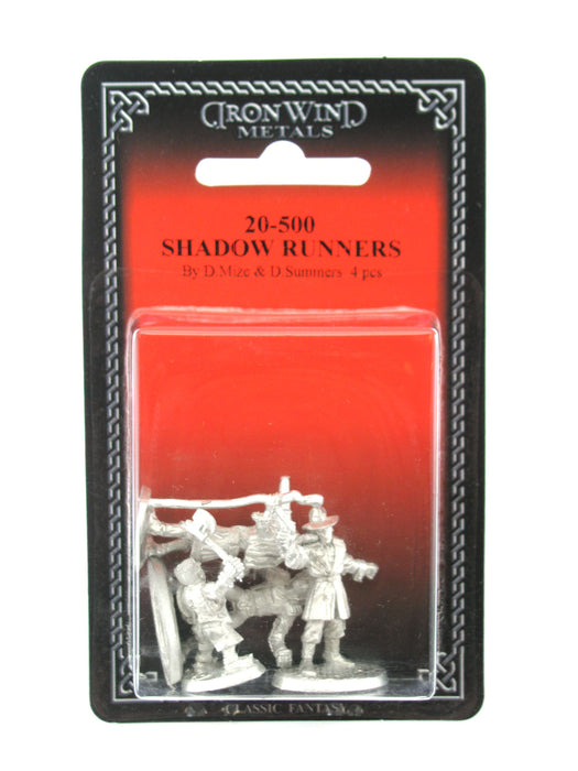 Shadow Runners (4) #20-500 Shadowrun RPG Metal Ral Partha Figure