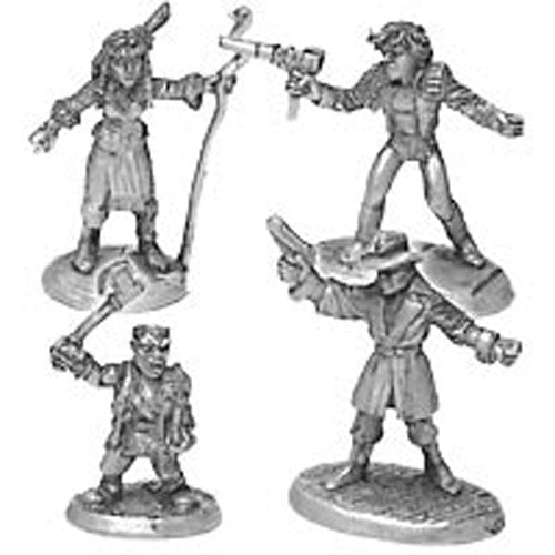 Shadow Runners (4) #20-500 Shadowrun RPG Metal Ral Partha Figure